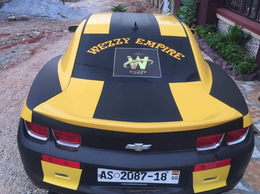 Kwadwo Nkansah Lil Win Buys A Brand New Camaro Car(Photos)