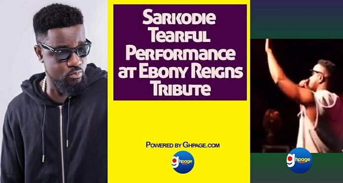 Watch Sarkodie's Spectacular But Tearful Performance at Ebony's Tribute Concert
