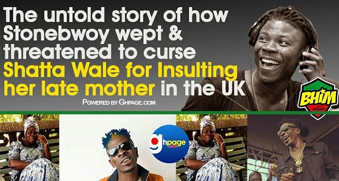 The untold story Of How Stonebwoy wept & threatened to curse Shatta Wale for insulting her late mother in UK