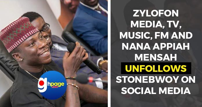 Photos: Zylofon Media, Tv, Music, Fm and Nana Appiah Mensah unfollows Stonebwoy on Social Media
