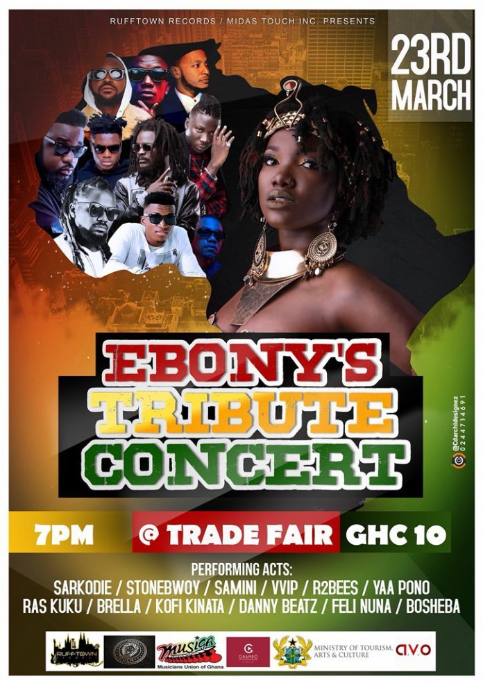 List Of Artiste To Perform At Ebony Reigns' Tribute Concert On March 23