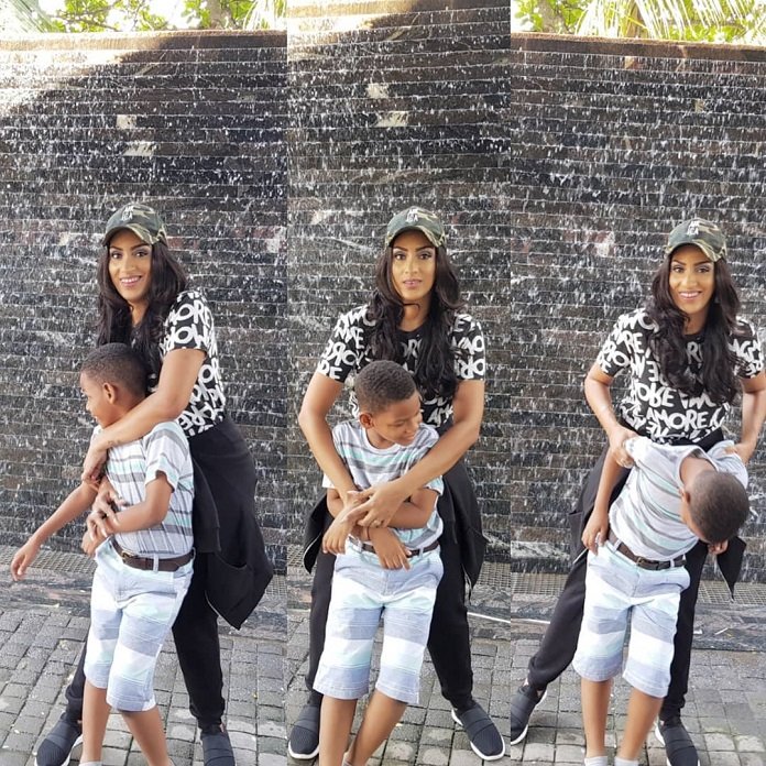 Actress Juliet Ibrahim stuns social media with photos of her son