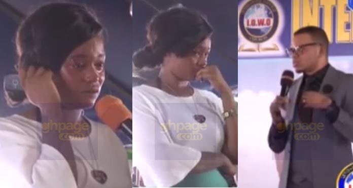 Video: A beautiful lady who has slept with 9,448 men comes to Angel Obinim for deliverance