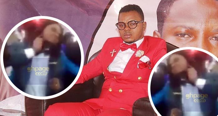 Video: Another Tomfoolery hits Social Media As 'Angel' Obinim Dresses Like A Lady To Church