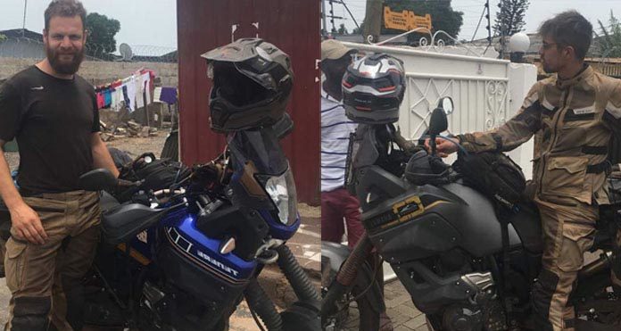 Three Dutch Riders Arrive In Ghana From Australia On Motorbikes (Photos)