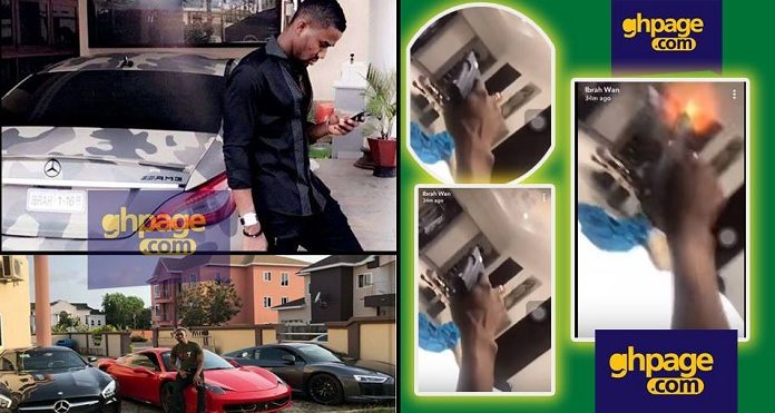 Ibrah One Is Going 'Mad': He Just Fired Gunshot In His Bedroom Whiles Cursing His Enemies [Video]