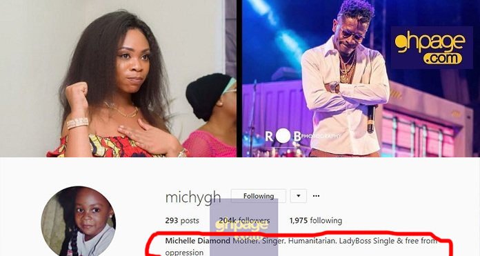 I’m Single And Free From Oppression - Shatta Michy Confirms Breakup With Shatta Wale(Photo)