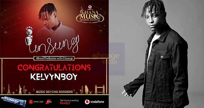 VGMA 2018: Kelvin Boy crowned the Closeup VGMA Unsung Artiste of the year