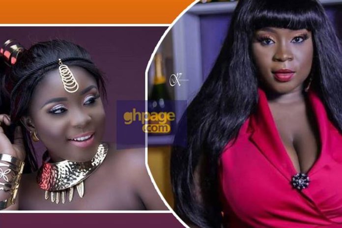 Maame Serwaa stuns in hot red photo and fans are drolling over it (Photos)