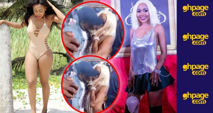 Video: How the 'cheap' actress Rosemond Brown who Insulted Moesha, passionately kissed a male fan at VGMA 2018