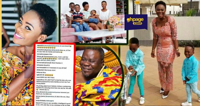 Social Media Users Troll 'Akua Ghana's Most Beautiful' for being the 4th Wife Of The 'Old Rich' Dr. Kwaku Oteng(With Screenshots)