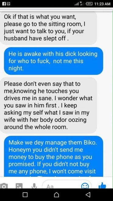 Man left in total shock after seeing the chats his cheating wife had ...