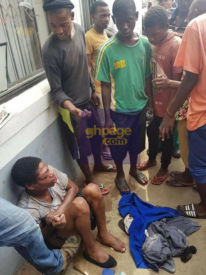 Photos: Young man beaten to stupor for robbing woman of her ATM card
