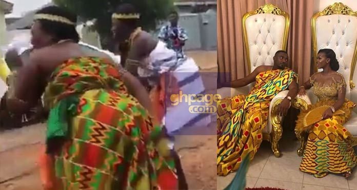 Watch The Cultural Display At John Dumelo And Mawunya's Wedding