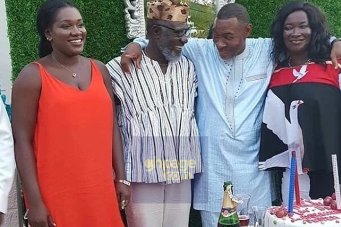 Ebony's Family All Happy As They Take Picture With Lawrence Tetteh On His Birthday