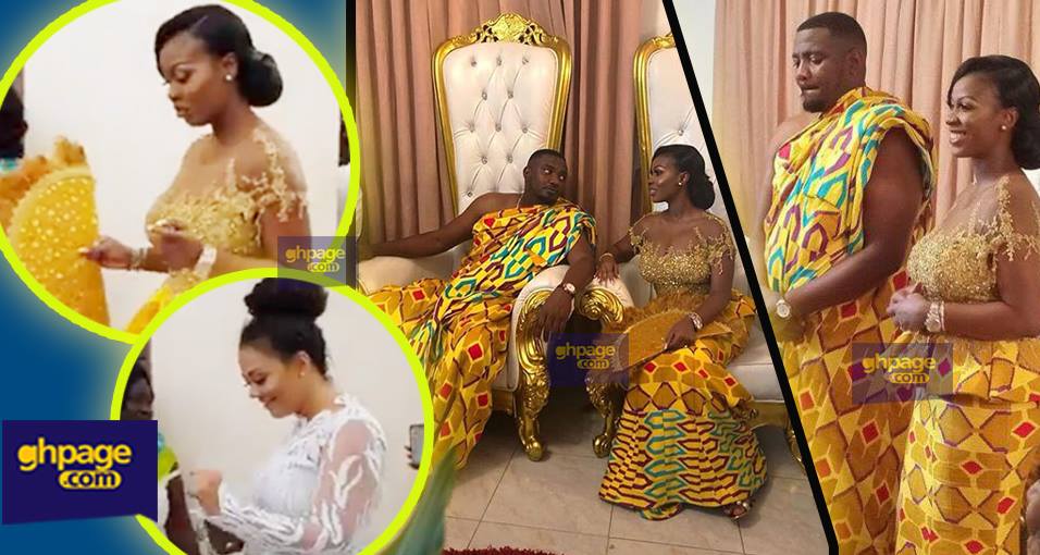 Big Entry: John Dumelo’s wife, Gifty Mawunya, and friends announce presence as they danced to enter the engagement ceremony grounds
