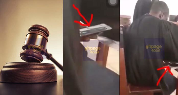 Shocking Video: Court Judge Caught Watching Porn Whiles Court Is In Session