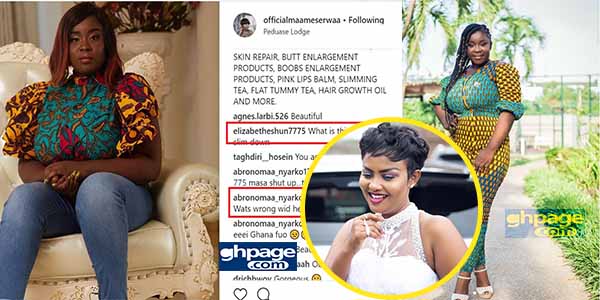 Maame Serwaa under attack for her looks and fashion sense in latest photo