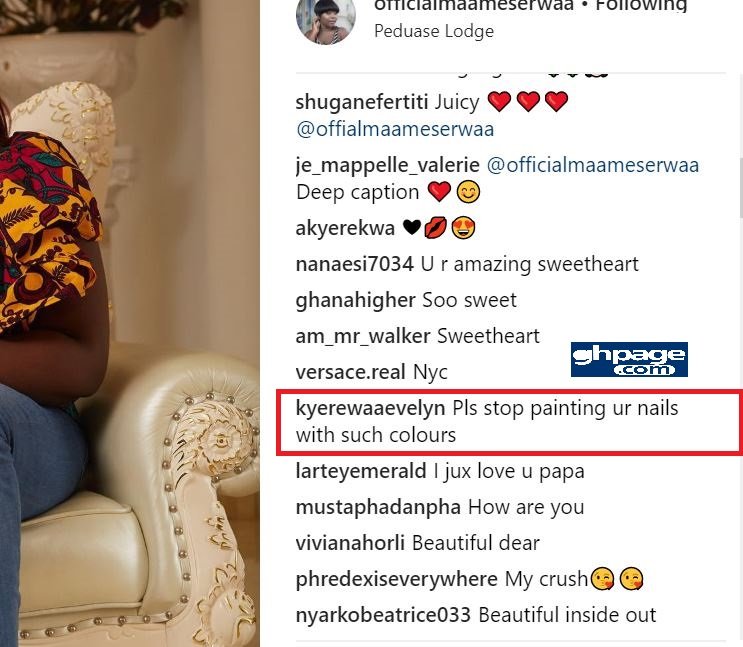 Maame Serwaa under attack for her looks and fashion sense in latest photo