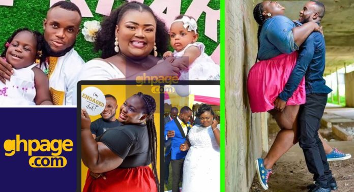 Do You Remember Mzznaki And Kodjo, The Plus-Sized Lady Whose Pre-Wedding Photos Went Viral? They Are Now Parents To Two Adorable Kids [Photos]