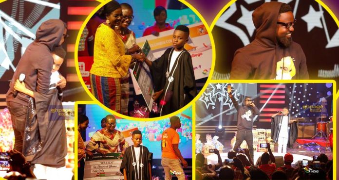 Samuel Owusu wins TV3 talented kids season 9 - Sarkodie Joined him on stage