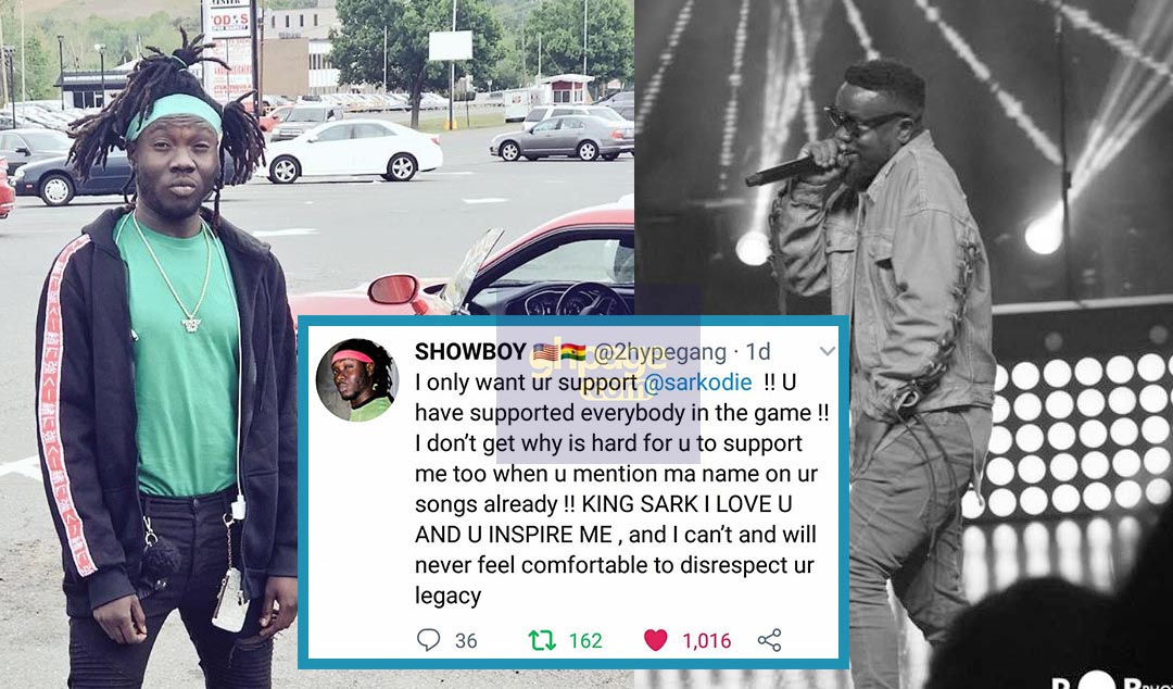 Showboy Pleaded with Sarkodie For His Support, and Sark gave him a positive feedback