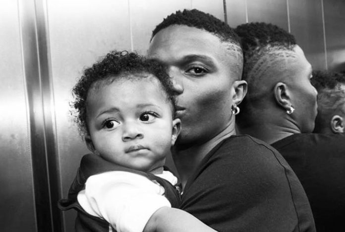 WizKid Shares Photo Of His Son Zion Coming to Welcome Him At The Airport