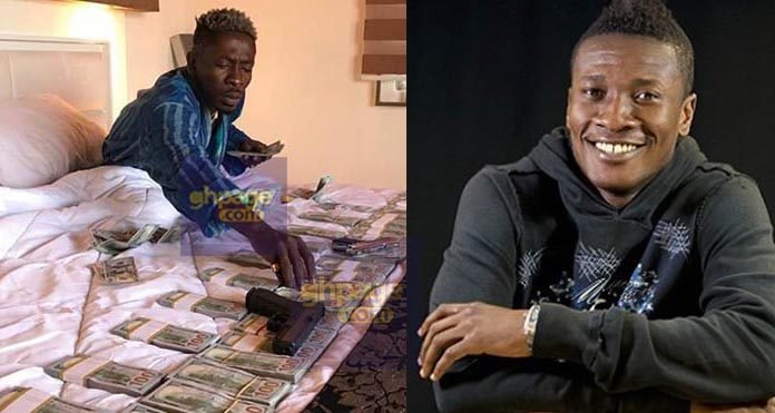 Asamoah Gyan Reacts To Claims That His Weekly Salary Is Shatta Wale's Lifetime Wealth