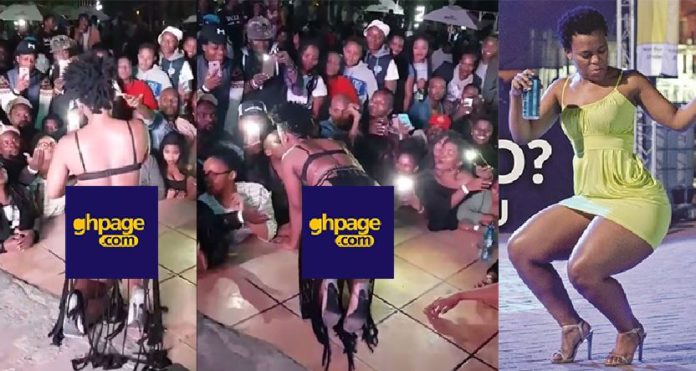 Video: South African Dancer Zodwa Wabantu Kisses All Her Fans Whilst Performing At A Night Club