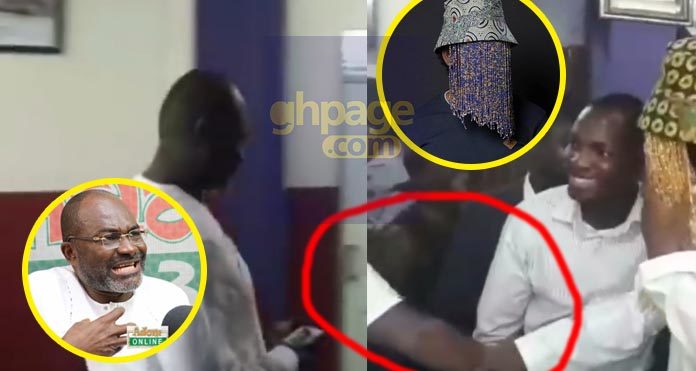 Video: Anas clashes with Kennedy Agyapong at the premises of Multimedia