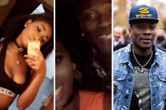 Asamoah Gyan caught hanging out with Wendy Shay