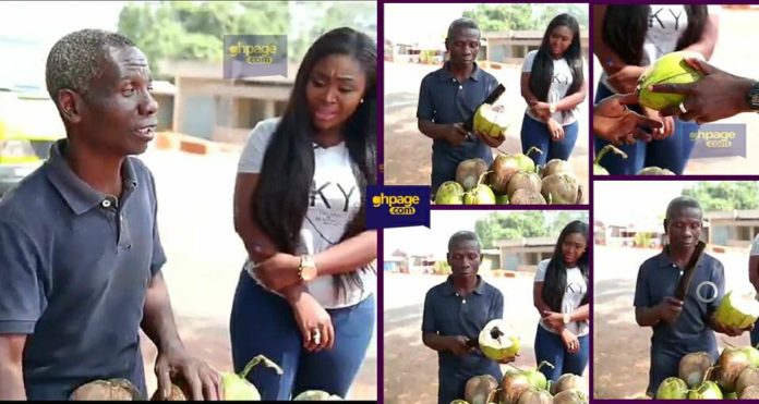 Video of a blind Ghanaian man selling coconut goes viral