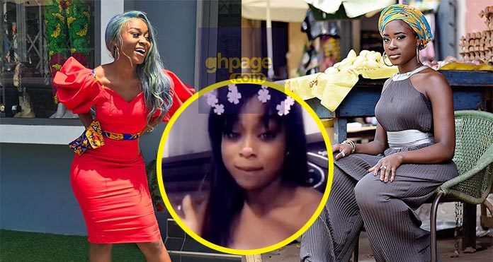 Video: Efia Odo reacts to the closure of Fella's Wine & Liquor shop by her angry boyfriend