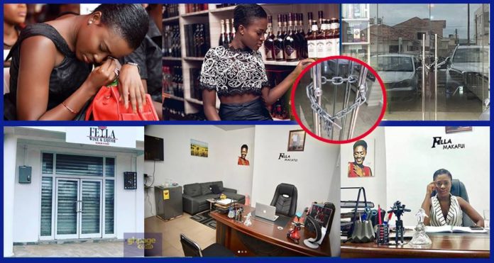 Fella Makafui's new wine shop cost GH¢2000 yet she claims she left the old place because the rent has been increased from GH¢400 to GH¢1000