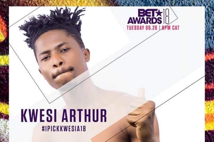 Rapper Kwesi Arthur Has Been Nominated For BET Awards 2018