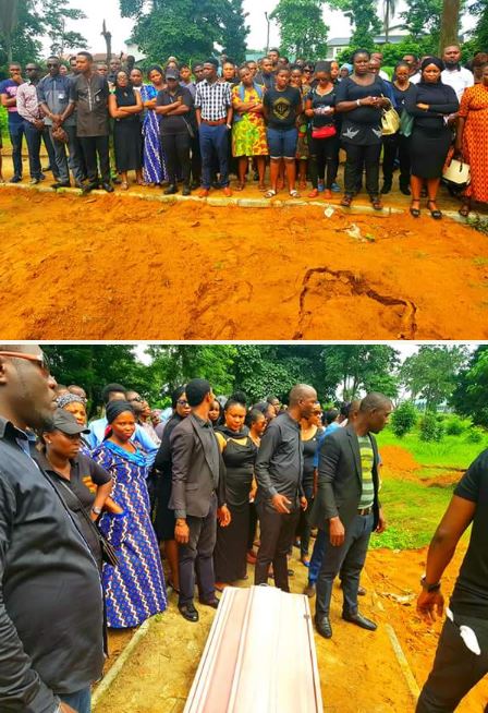 Tears flow as a 24-year-old lawyer is buried few months after her wedding (Photos)