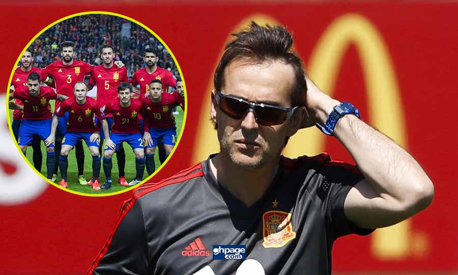 Spain sack manager Julen Lopetegui just a day before the world cup