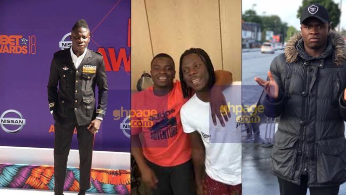 Stonebwoy hangs out with Big Shaq