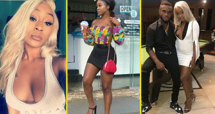 Efia Odo shares deep kiss with her boyfriend