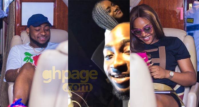 Video: Romantic video of Davido and Chioma 'chopping' love in his studio pops up online