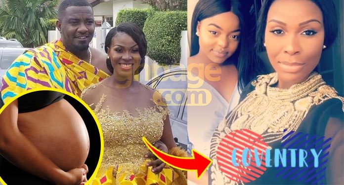 Latest video of John Dumelo's wife shows she's heavily pregnant as she shows her baby bump[Watch]