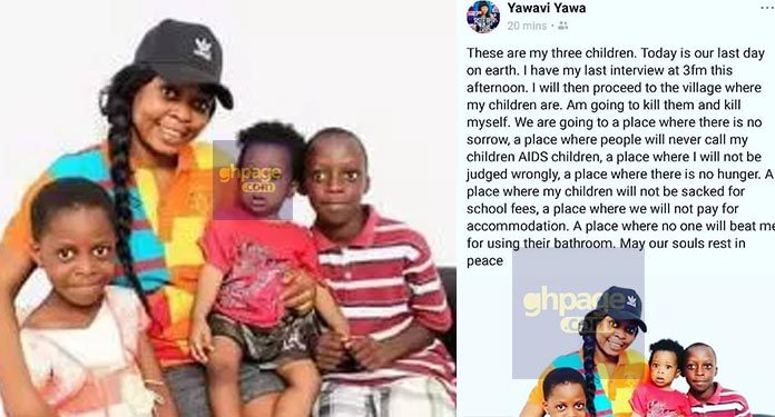 I will kill my kids and commit suicide today – Former AIDS ambassador, Joyce Dzidzor Mensah