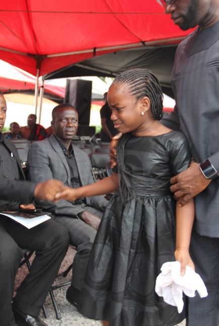 Kennedy Agyapong consoles daughter as she weeps at her mum-Stacy's burial
