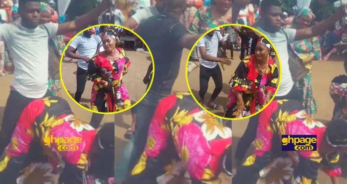 Video of a Muslim woman twerking to Patapaa's One Corner at her wedding