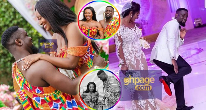 Newly released photos of Sarkodie and Tracy's wedding