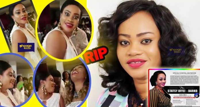 Ghanaians weep as funeral posters of Ken Agyapong's baby mama, Stacy Offei pop up [See Photos]