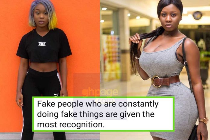Efia Odo replies Princess Shyngles after she stated that she is happy without a man