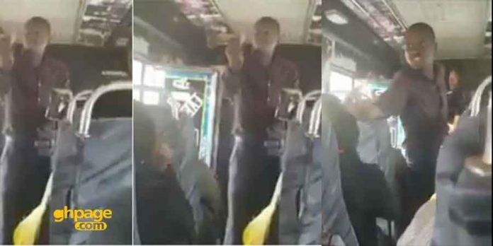 Kenyan Bus Preacher goes berserk after receiving 50p offering