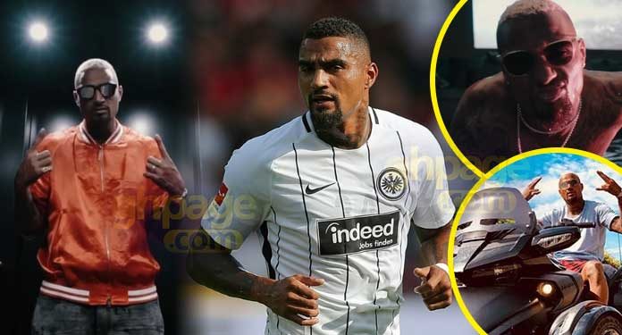 The Ghanaian-German footballer, Kevin Prince Boateng has taken after the likes of Asamoah Gyan his one-time national captain because he’s now a musician too alongside football.