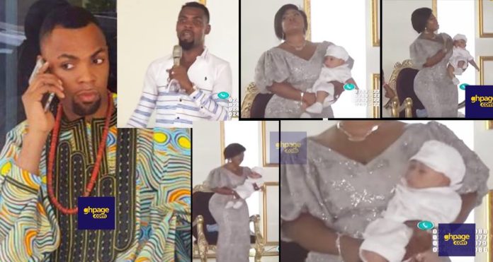 Video:Mrs. Obofour showed massive hips and curves as she presents new baby in church and social media users 'can't think far'